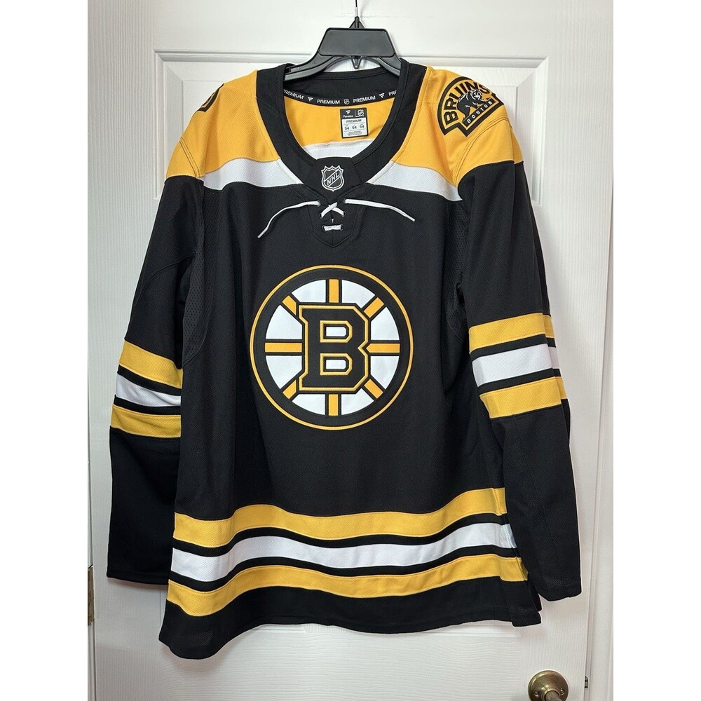 Fanatics Boston Bruins NHL Premium Authentic Home Jersey Size 54 Black